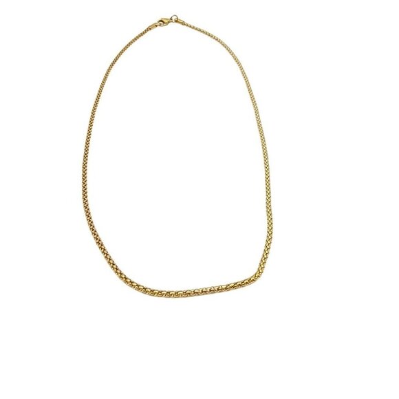 GOLD Stainless Steel Rope Chain Necklace 20" 22" 24" - Picture 2 of 13